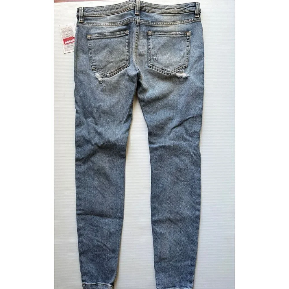 Faith Connexion Women's Denim Destroyed Ankle Jeans Bleach Size 26 - Picture 11 of 11